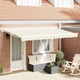Vidaxl inklapbaar zonnescherm crème 400 x 200 cm polyester en metaal