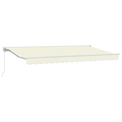 Vidaxx Sombrilla plegable crema 400 x 200 cm poliéster y metal