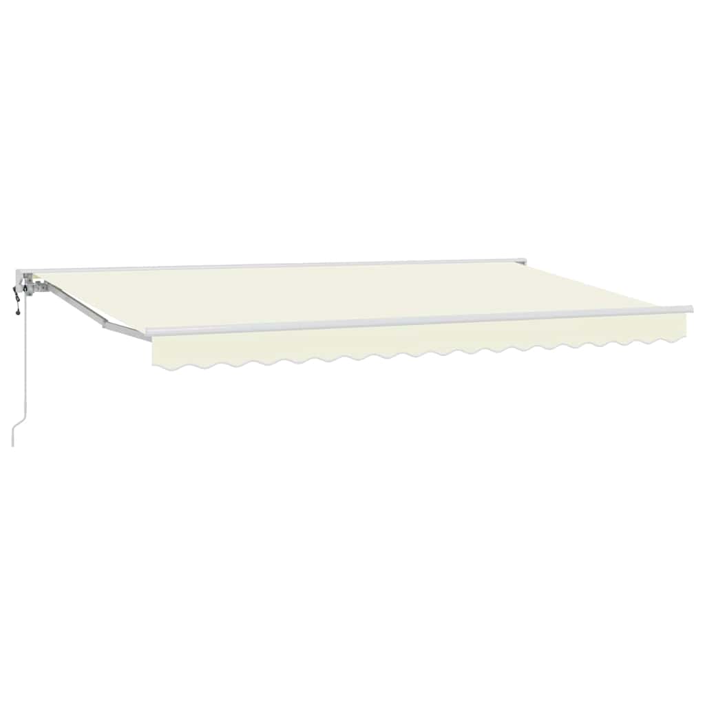 Vidaxl inklapbaar zonnescherm crème 400 x 200 cm polyester en metaal