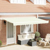 Vidaxx Sombrilla plegable crema 400 x 200 cm tela