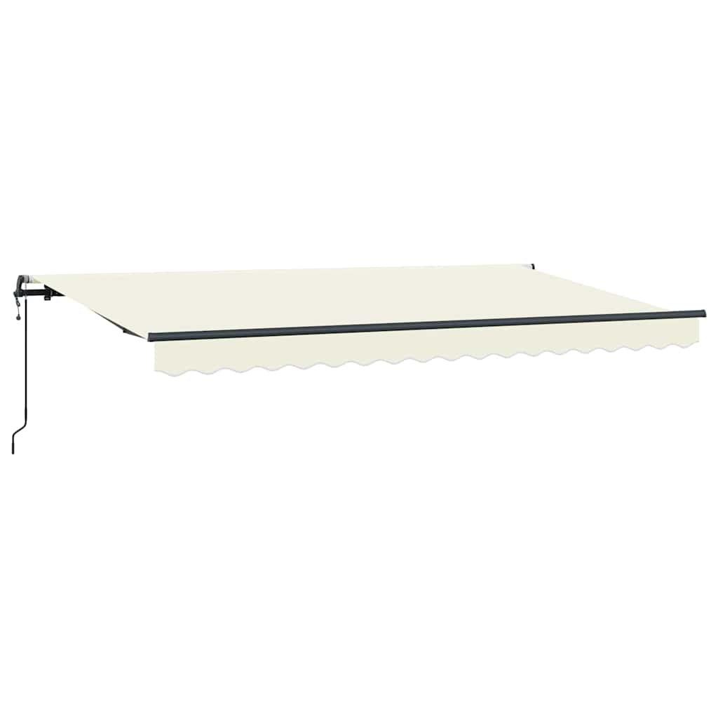 Vidaxl inklapbaar zonnescherm crème 400 x 200 cm stof