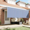 Ombrellone pieghevole Vidaxx blu e bianco 400 x 200 cm