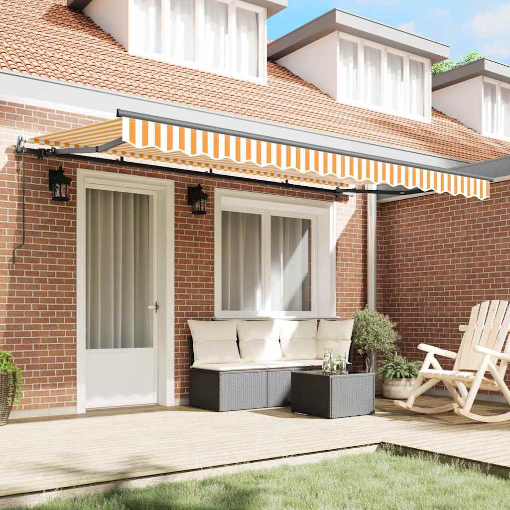 Vidaxx parasol plegable tejido amarillo 400 x 200 cm
