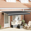 Vidaxl inklapbaar zonnescherm antraciet 400 x 200 cm stof