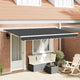 Tenda da sole pieghevole Vidaxx tessuto antracite 400 x 200 cm