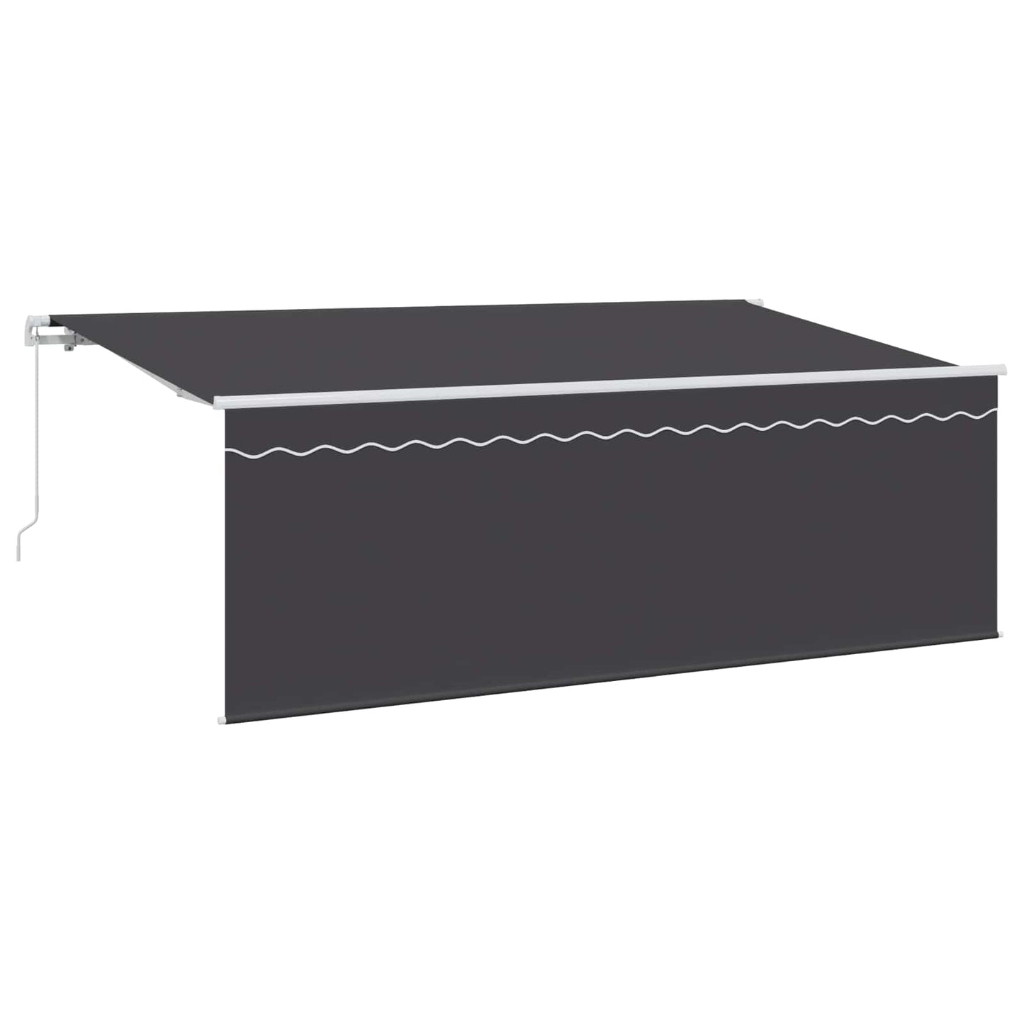Vidaxl inklapbaar zonnescherm antraciet 400 x 200 cm