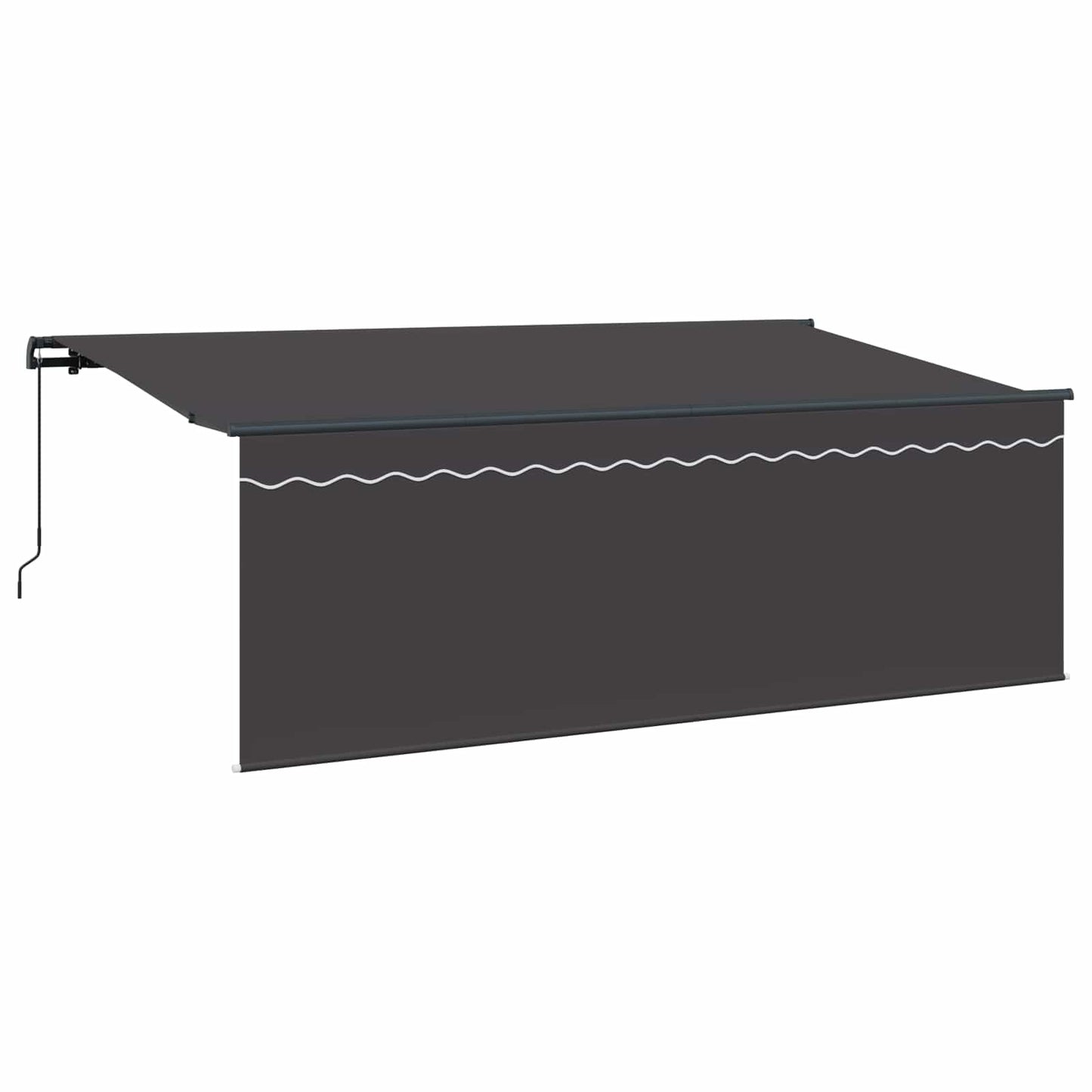 Vidaxl inklapbaar zonnescherm antraciet 400 x 200 cm