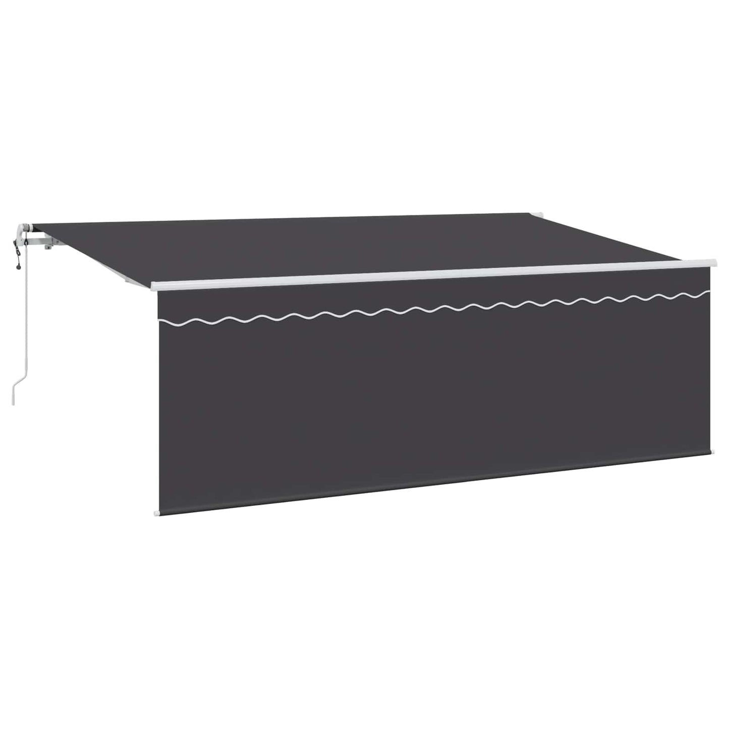 Vidaxl inklapbaar zonnescherm antraciet 400 x 200 cm