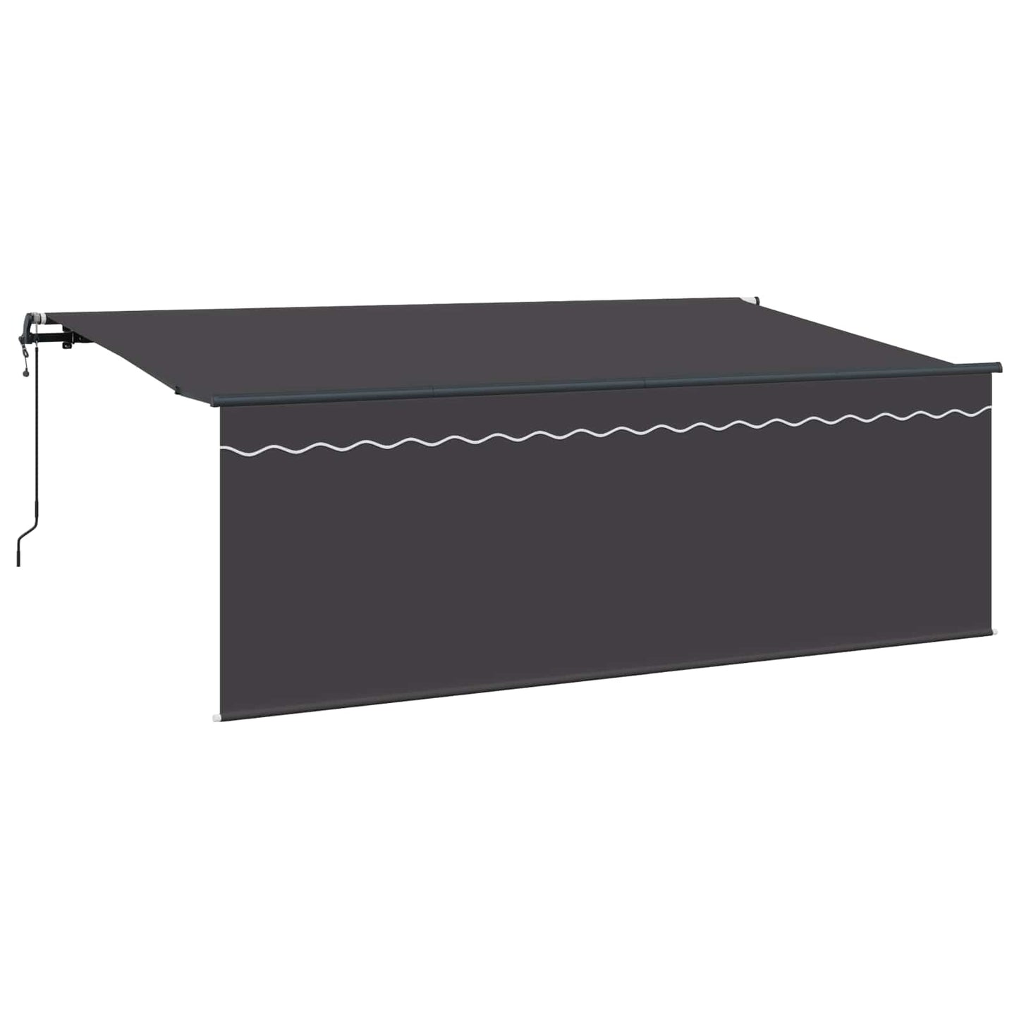 Vidaxl inklapbaar zonnescherm antraciet 400 x 200 cm