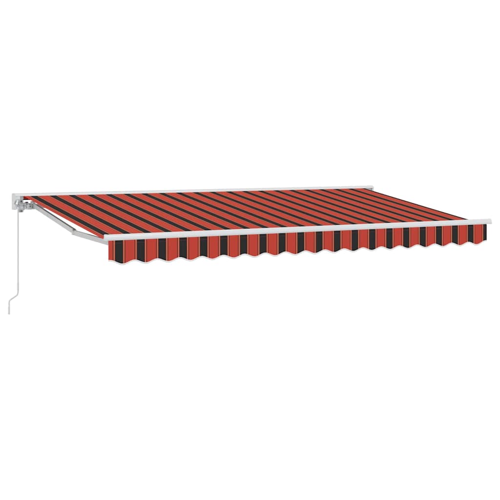 Ombrellone pieghevole Vidaxx arancione e nero 400 x 200 cm