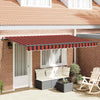 Vidaxx parasol plegable tela naranja 400 x 200 cm