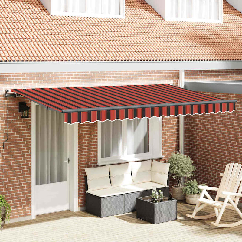 Vidaxx parasol plegable tela naranja 400 x 200 cm