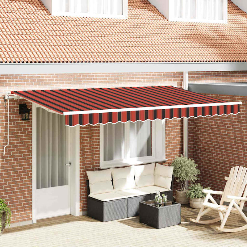 Vidaxx parasol plegable tela naranja 400 x 200 cm