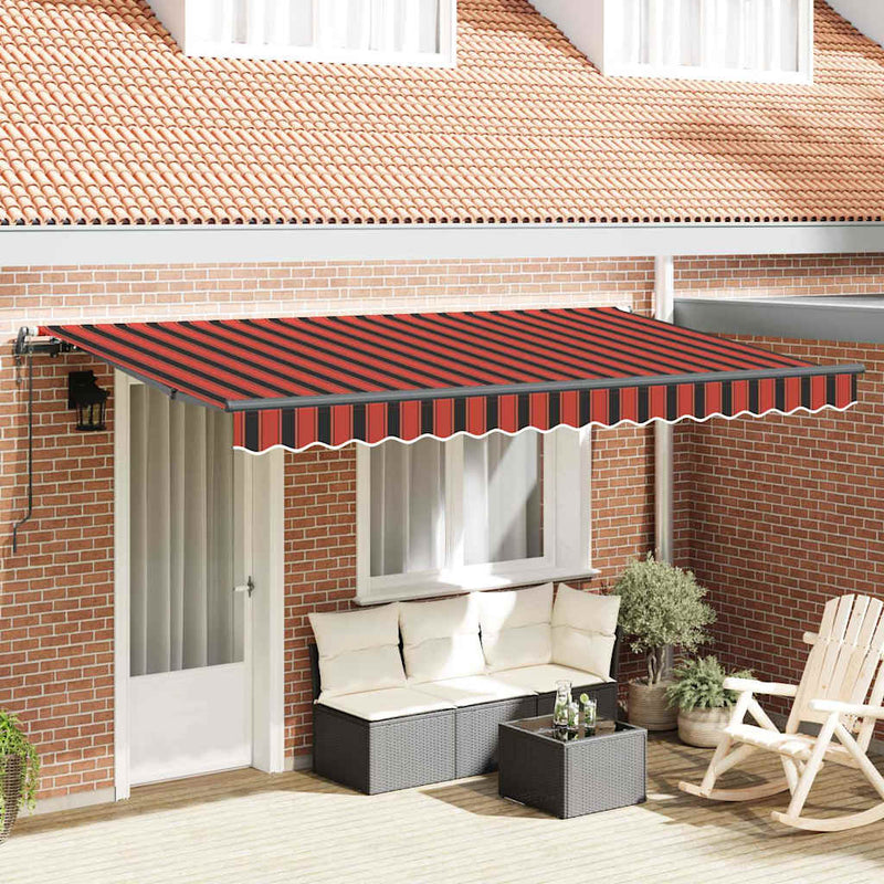 Vidaxx parasol plegable tela naranja 400 x 200 cm