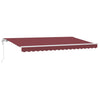 Ombrellone pieghevole Vidaxx tessuto rosso bordeaux 400 x 200 cm