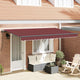 Vidaxx parasol plegable tejido rojo burdeos 400 x 200 cm