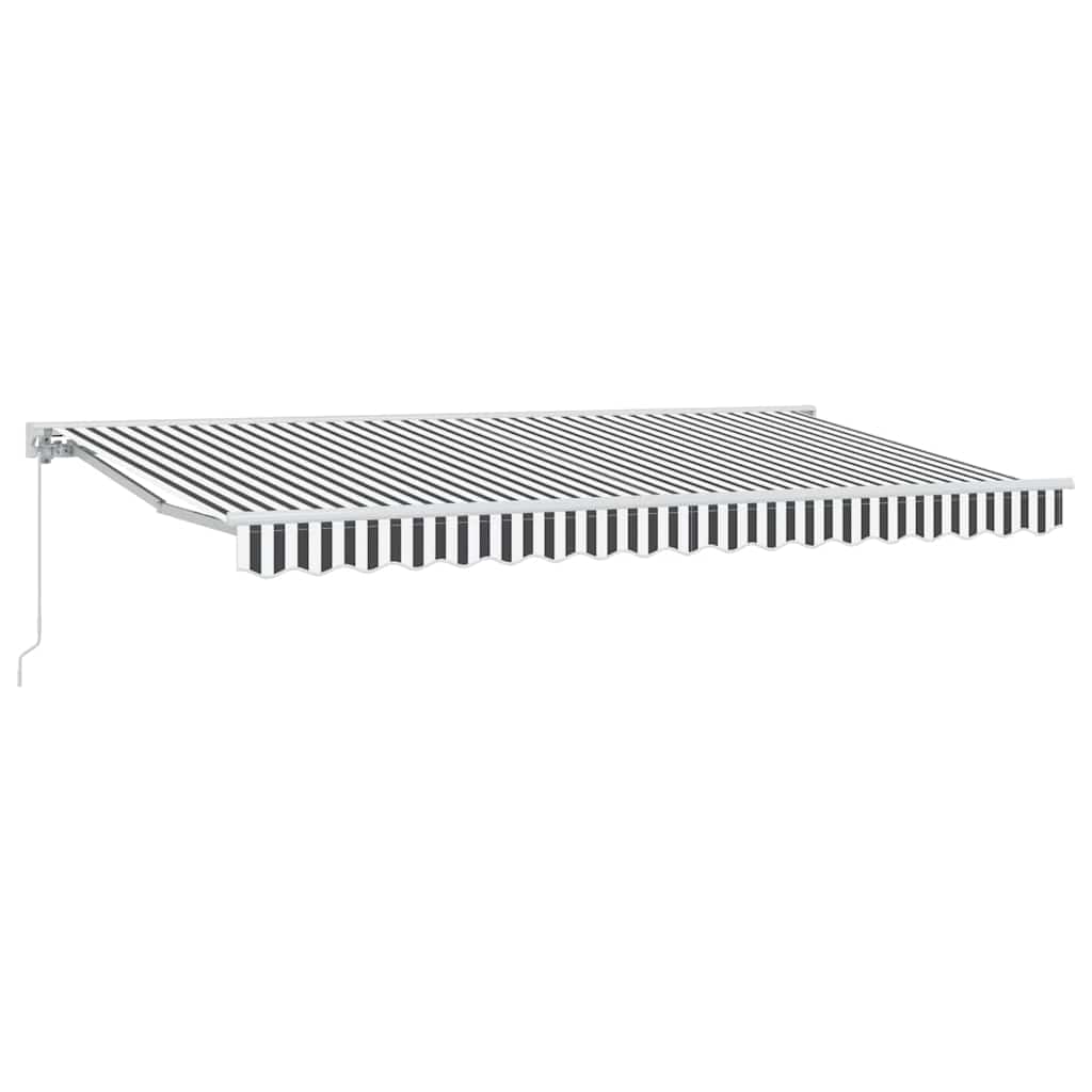 Ombrellone pieghevole Vidaxx antracite e bianco 400 x 200 cm