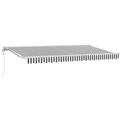 Vidaxx parasol plegable antracita y blanco 400 x 200 cm