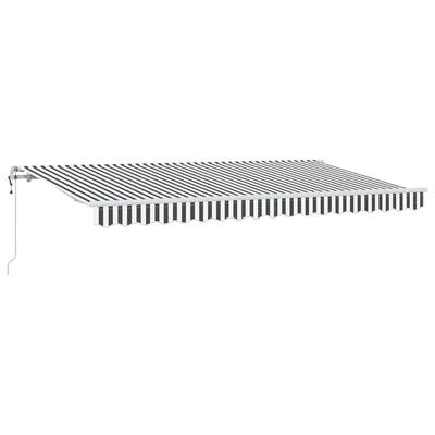 Vidaxl inklapbaar zonnescherm antraciet 400 x 200 cm stof