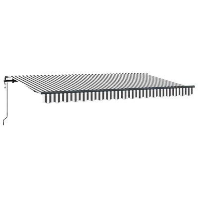 Vidaxl inklapbaar zonnescherm antraciet 400 x 200 cm stof