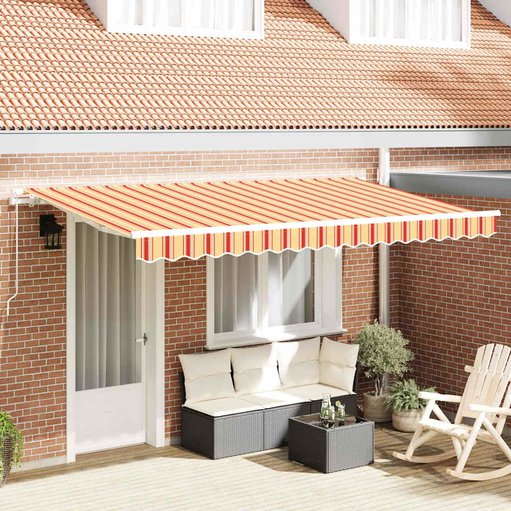 Vidaxx parasol plegable tejido amarillo 400 x 200 cm