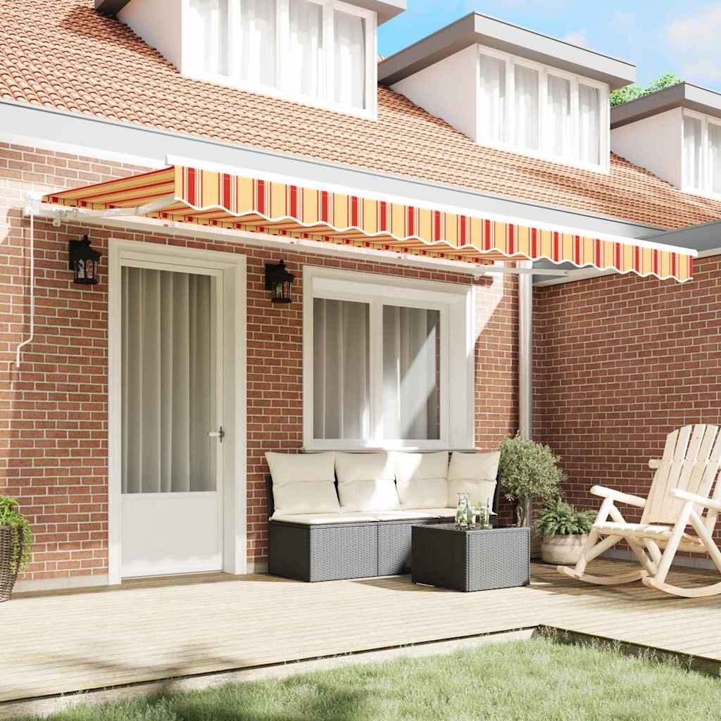 Vidaxx parasol plegable tejido amarillo 400 x 200 cm