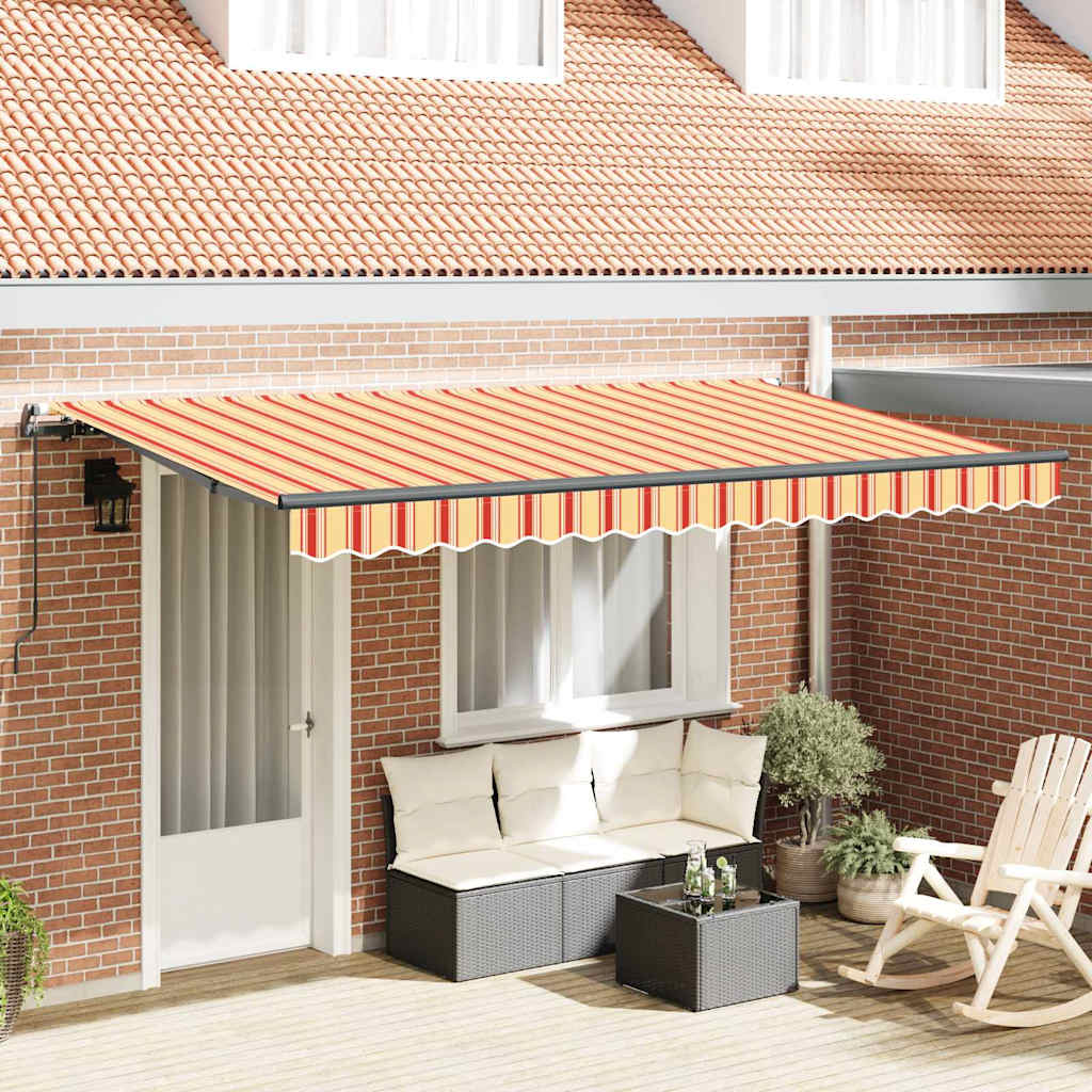 Vidaxx parasol plegable tejido amarillo 400 x 200 cm