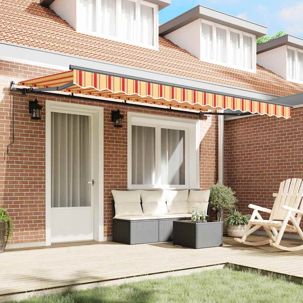 Vidaxx parasol plegable tejido amarillo 400 x 200 cm