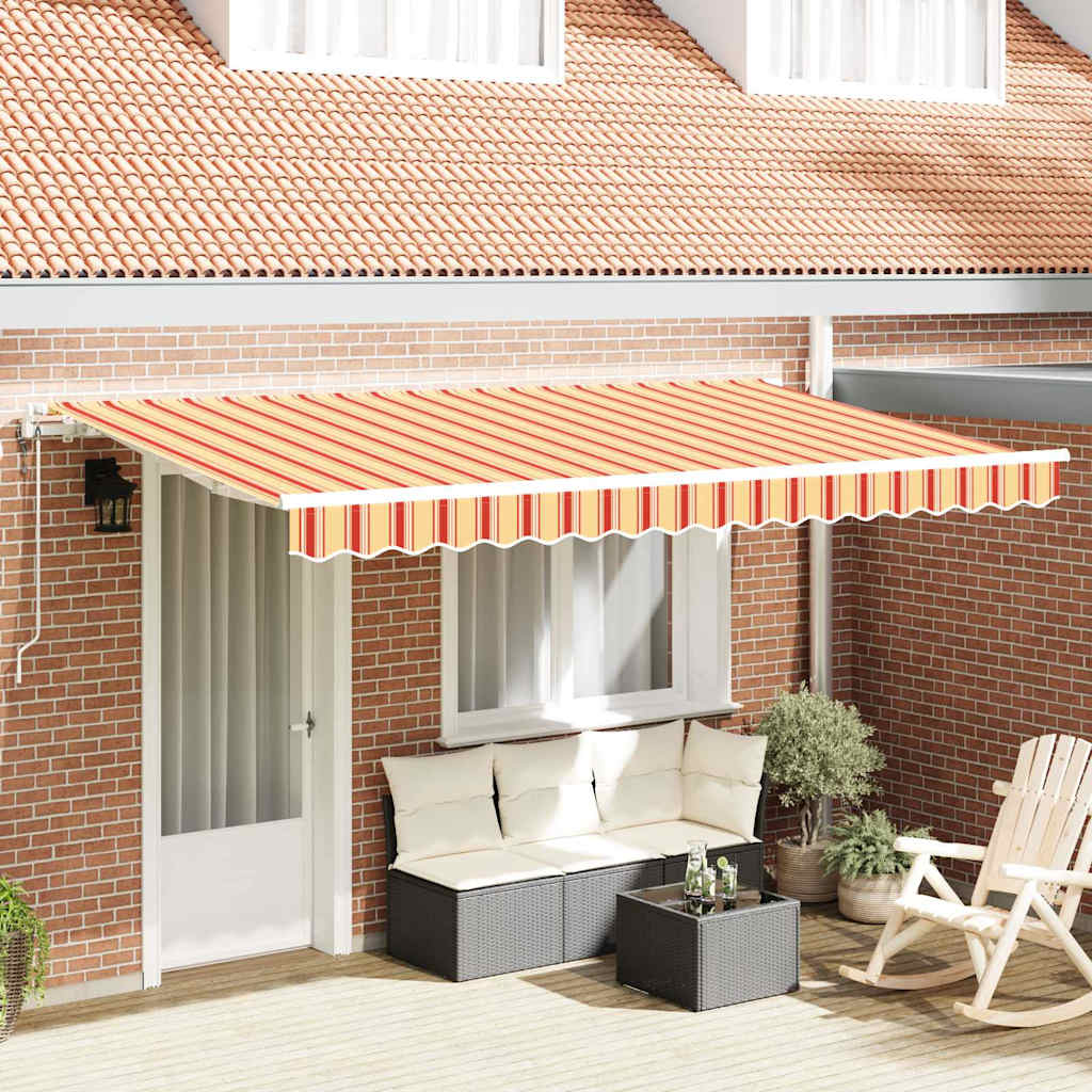 Vidaxx parasol plegable tejido amarillo 400 x 200 cm