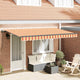 Vidaxx parasol plegable tejido amarillo 400 x 200 cm