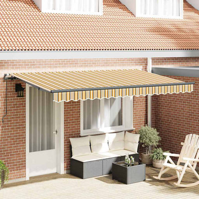 Vidaxx parasol plegable tejido amarillo 400 x 200 cm