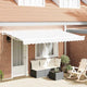 Vidaxl inklapbaar zonnescherm wit 400 x 200 cm polyester en metaal