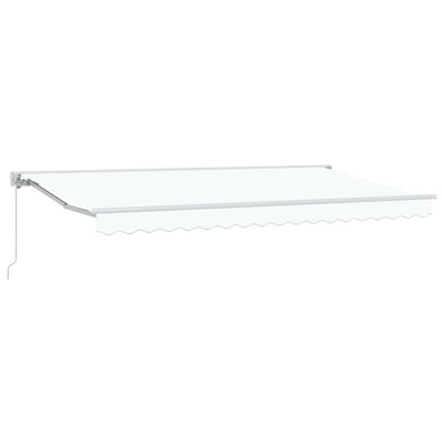 Ombrellone pieghevole Vidaxx bianco 400 x 200 cm poliestere e metallo