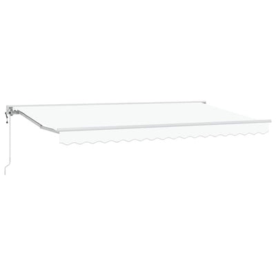 Ombrellone pieghevole Vidaxx bianco 400 x 200 cm poliestere e metallo