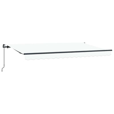 Ombrellone pieghevole Vidaxx in tessuto bianco 400 x 200 cm