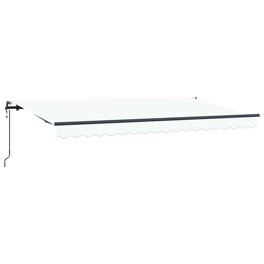 Ombrellone pieghevole Vidaxx in tessuto bianco 400 x 200 cm