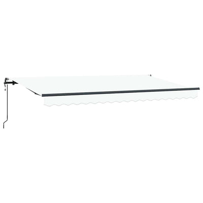 Ombrellone pieghevole Vidaxx in tessuto bianco 400 x 200 cm