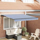 Ombrellone pieghevole Vidaxx blu e bianco 300 x 250 cm