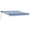 Vidaxx Sombrilla plegable azul y blanco 300 x 250 cm