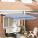 Ombrellone pieghevole Vidaxx blu e bianco 300 x 250 cm