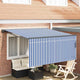 Ombrellone pieghevole Vidaxx blu e bianco 300 x 250 cm