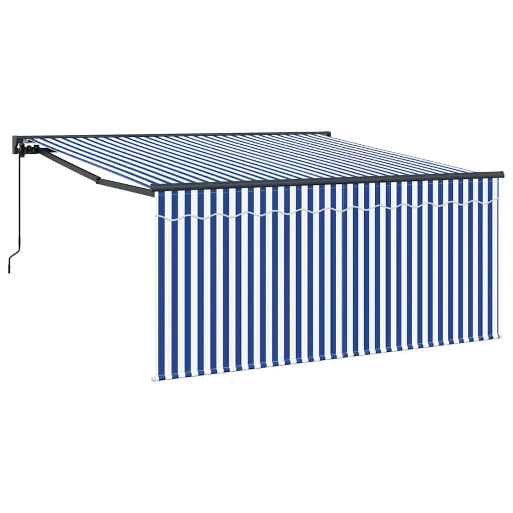 Ombrellone pieghevole Vidaxx blu e bianco 300 x 250 cm