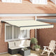 Vidaxl inklapbaar zonnescherm crème 300 x 250 cm polyester en metaal