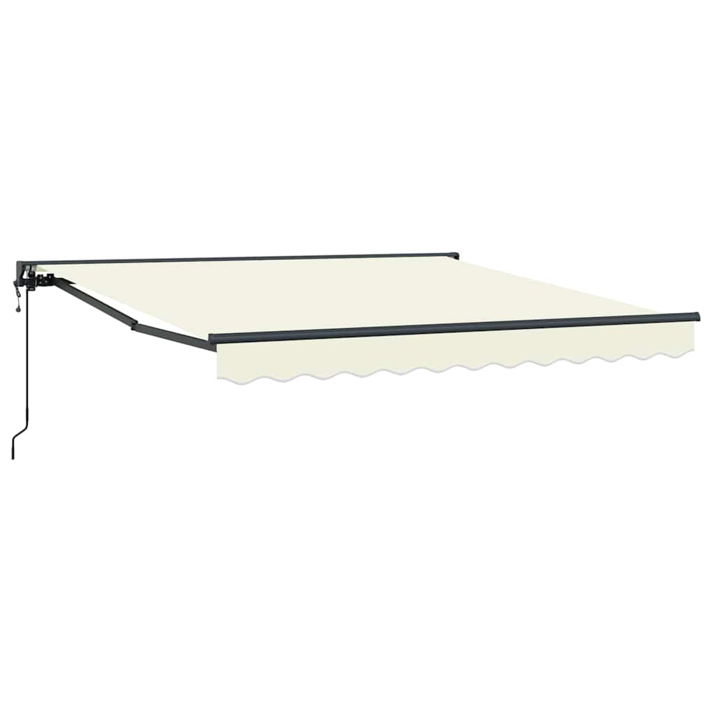 Vidaxl inklapbaar zonnescherm crème 300 x 250 cm polyester en metaal