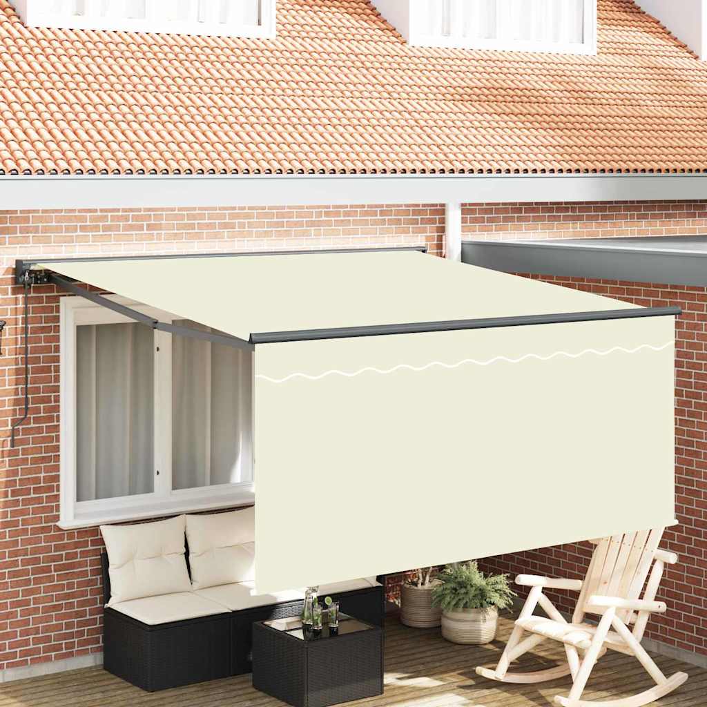 Vidaxl inklapbaar zonnescherm crème 300 x 250 cm