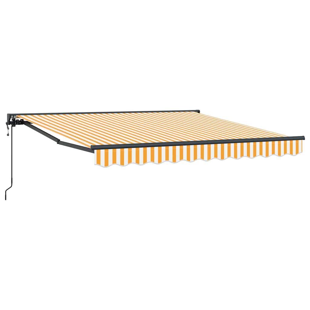 Ombrellone pieghevole Vidaxx giallo e bianco 300 x 250 cm