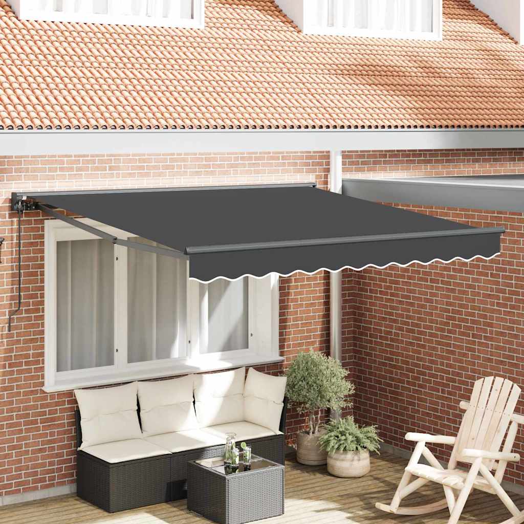 Vidaxl inklapbaar zonnescherm antraciet 300 x 250 cm