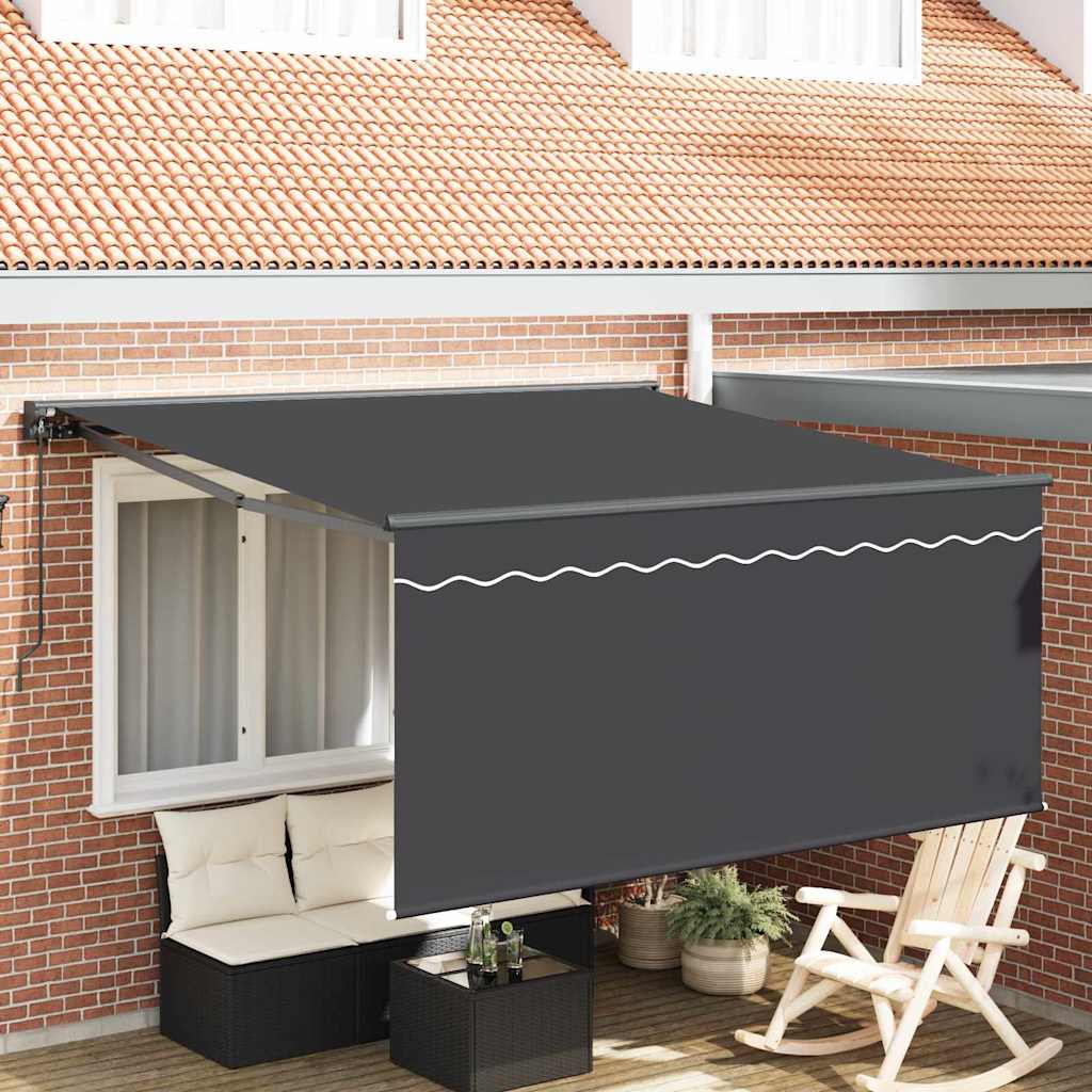 Vidaxl inklapbaar zonnescherm antraciet 300 x 250 cm