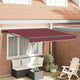 Toldo plegable vidaxx burdeos 300 x 250 cm