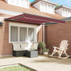 Tenda da sole pieghevole Vidaxx bordeaux 300 x 250 cm